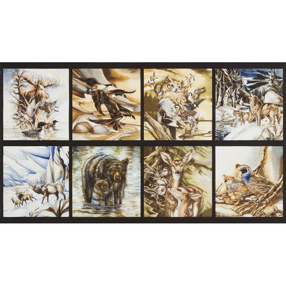 North American Wildlife - Nature Animals Panel