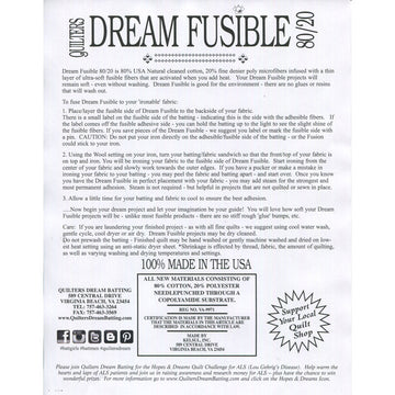Quilter's Dream Fusion Craft Batting Alternative View #1