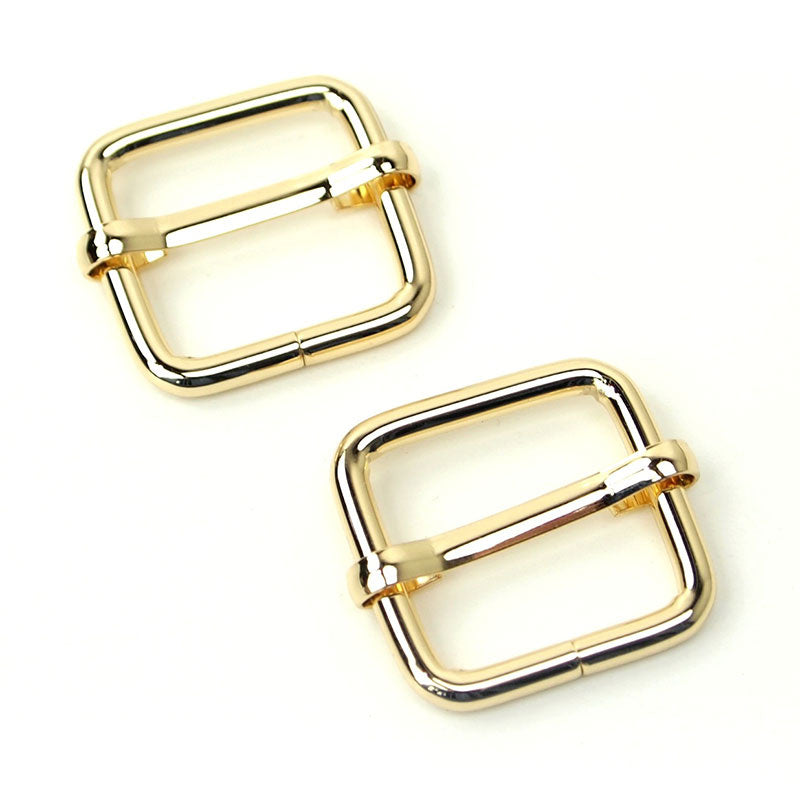 Sallie Tomato 3/4" Slider Buckles - Set of Two Gold