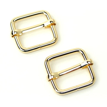Sallie Tomato 3/4" Slider Buckles - Set of Two Gold
