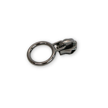 Sallie Tomato Circle Zipper Pull - Set of Four Gunmetal Primary Image
