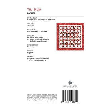 Tile Style Quilt Pattern by Missouri Star Alternative View #1