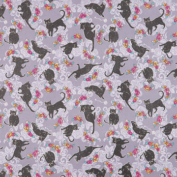 Totally Twilight - Cats Shadow Metallic Yardage