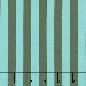Tula Pink's All Stars - Pom Poms & Stripes Tent Stripe Fern Yardage