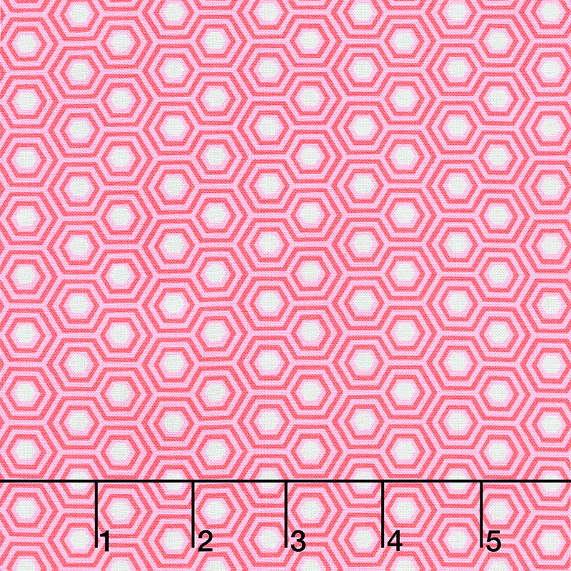 Tula Pink's True Colors - Hexy Flamingo Yardage Primary Image