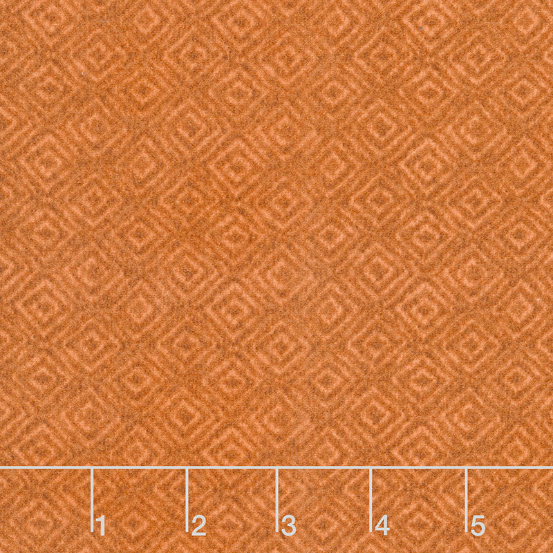 Woolies Flannel - On Point Orange Yardage